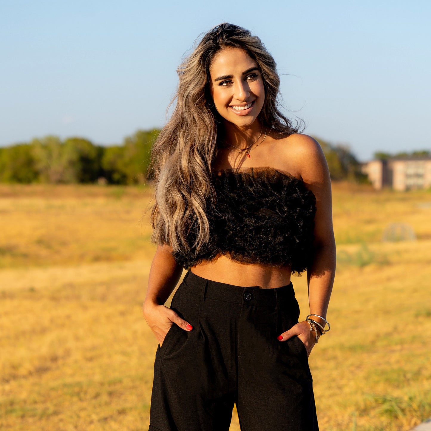 TULLE TOP