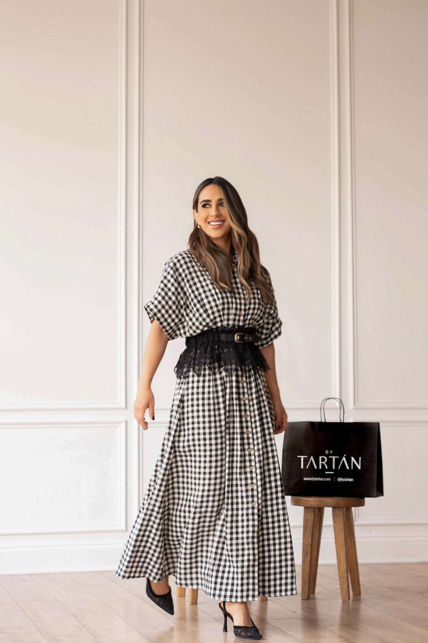 Gingham Maxi Dress