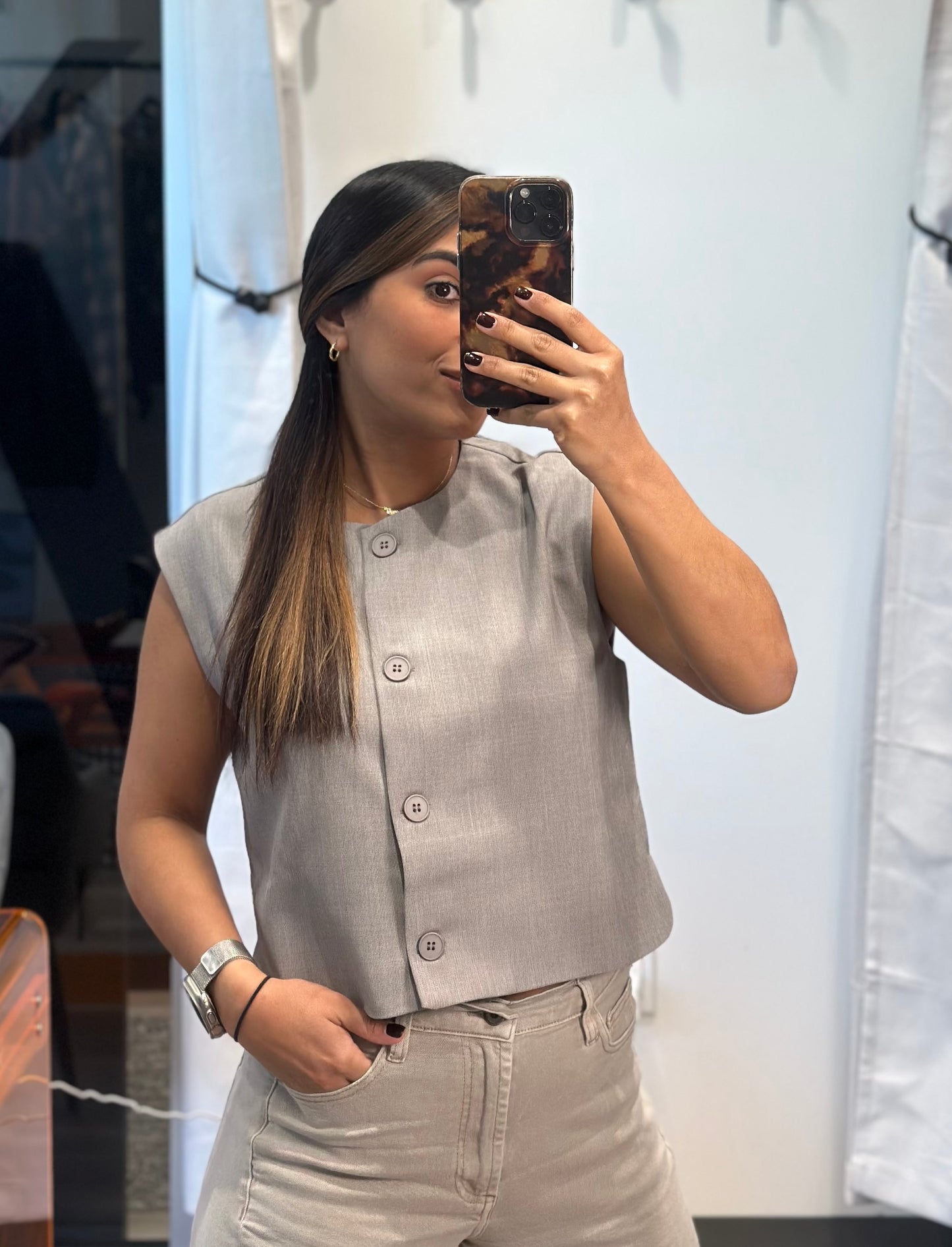 GRAY VEST