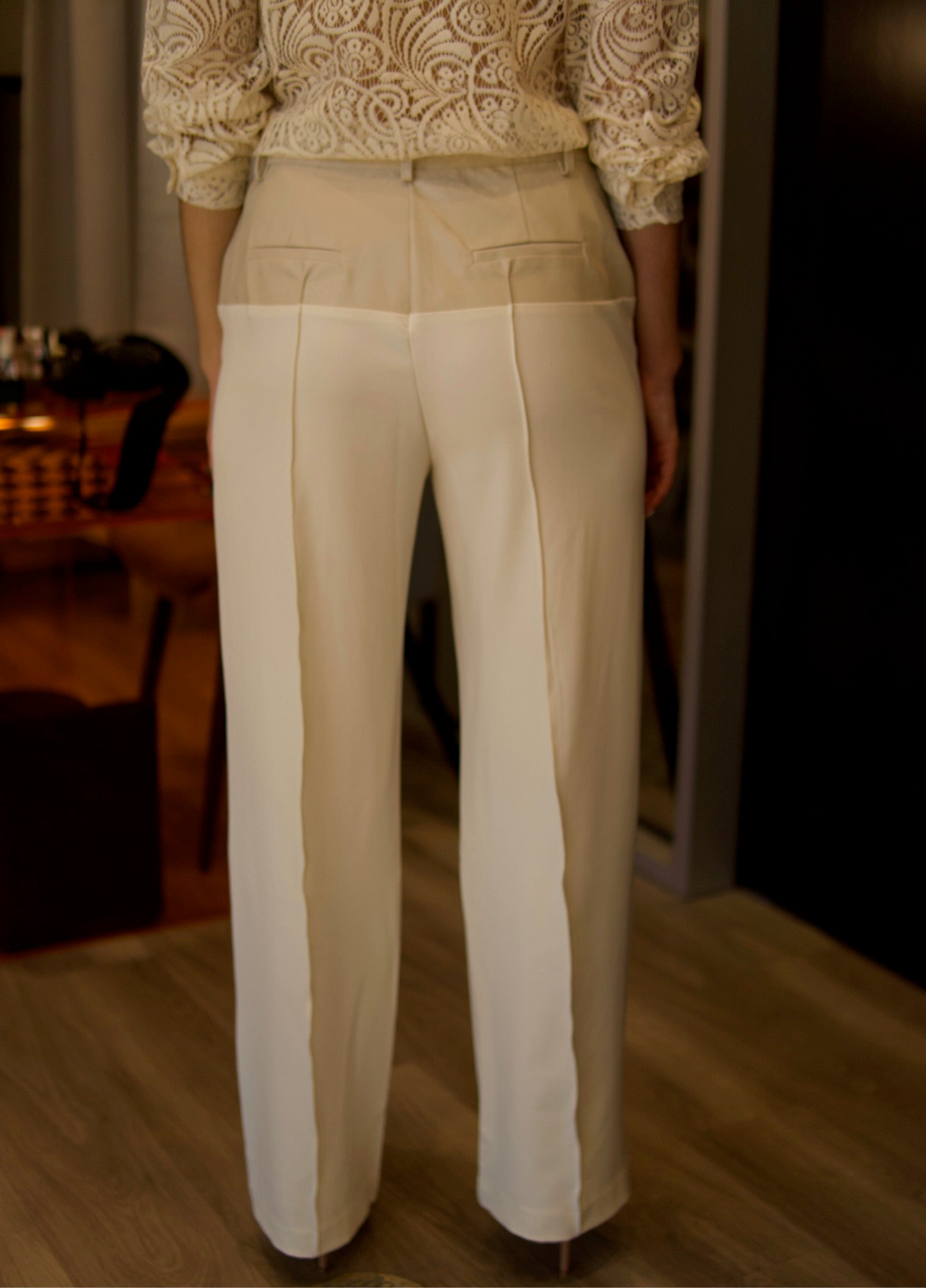 CONTRAST TROUSERS