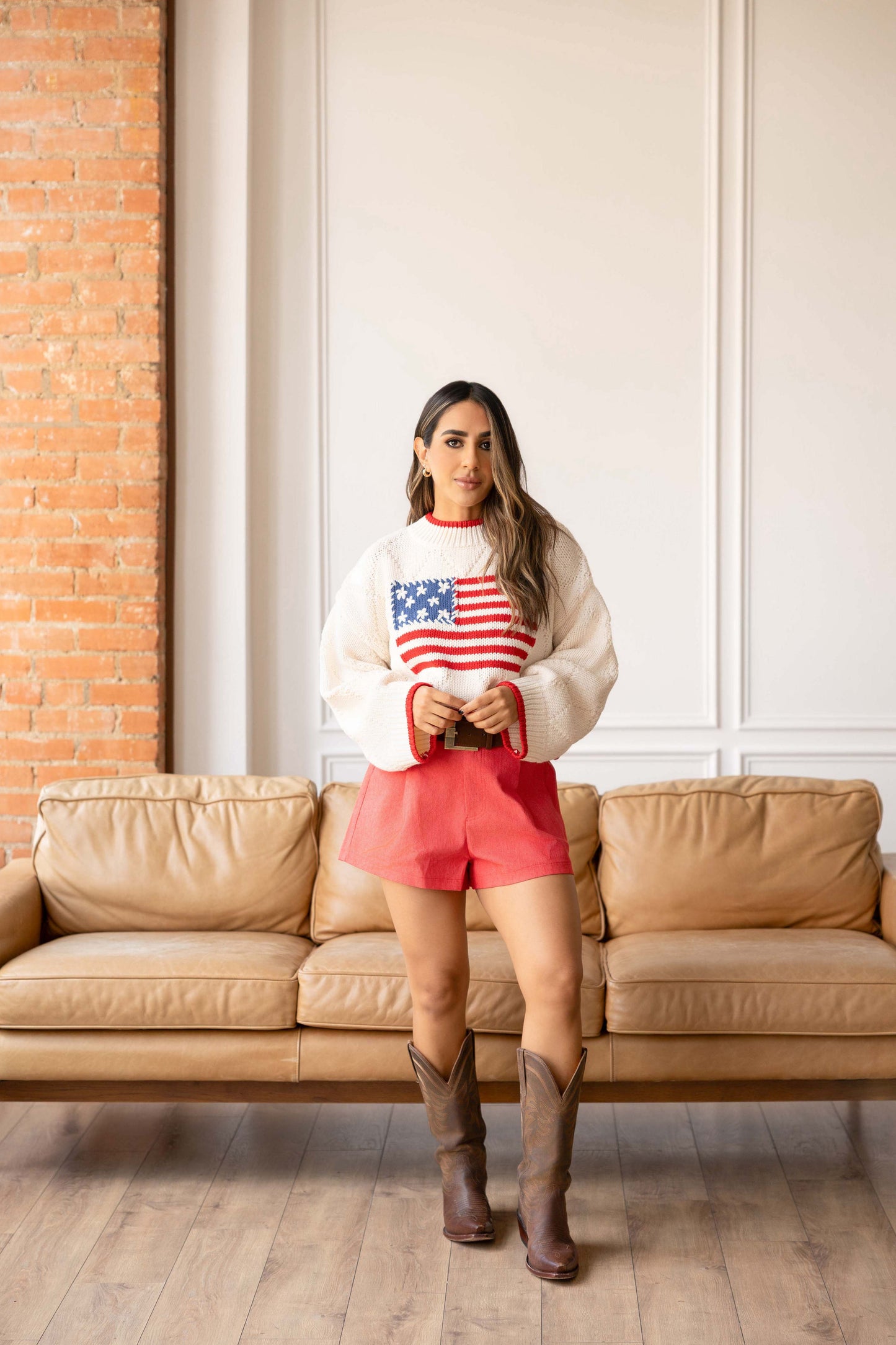 High-Waisted Tailored Shorts