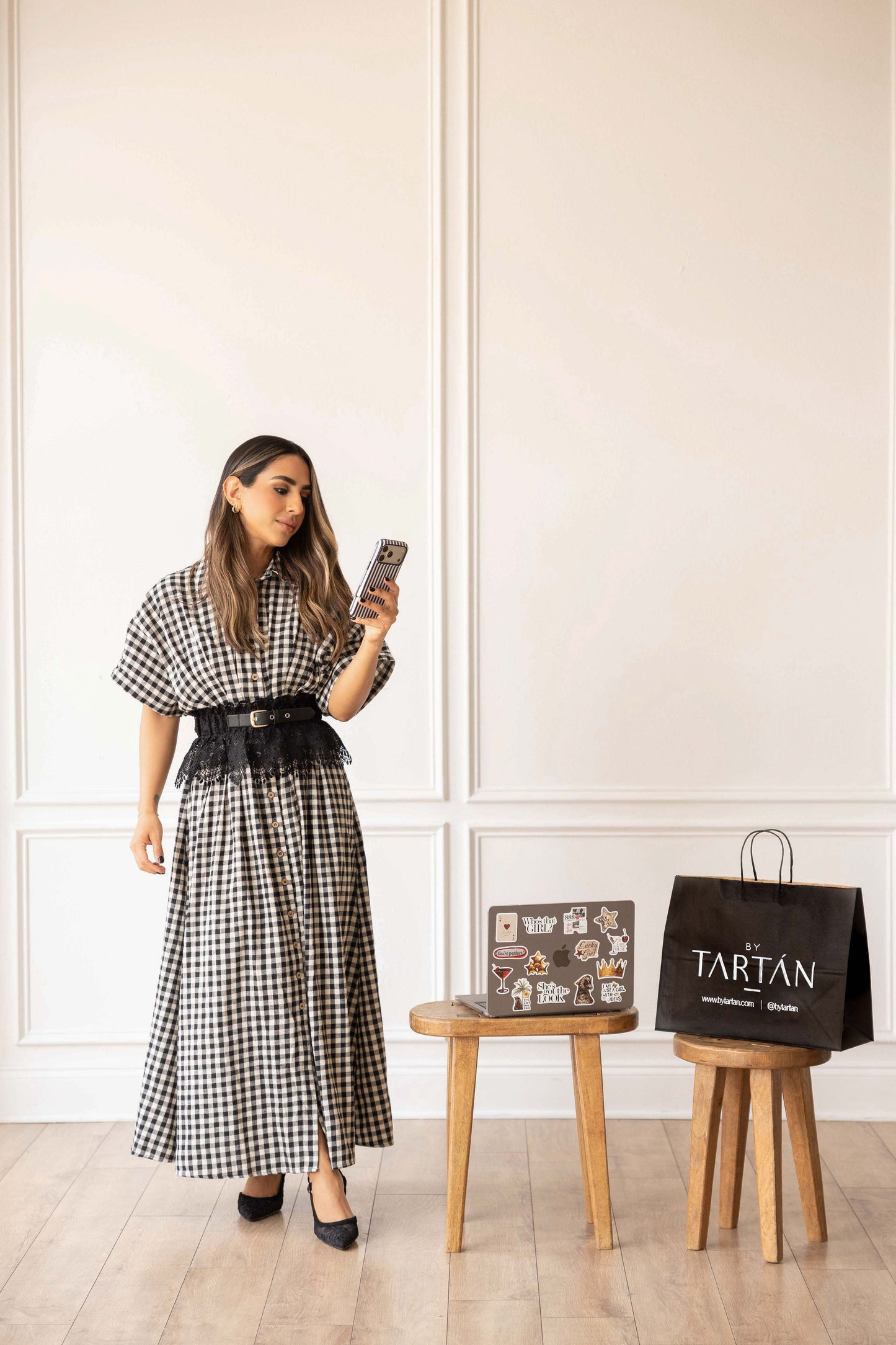 Gingham Maxi Dress