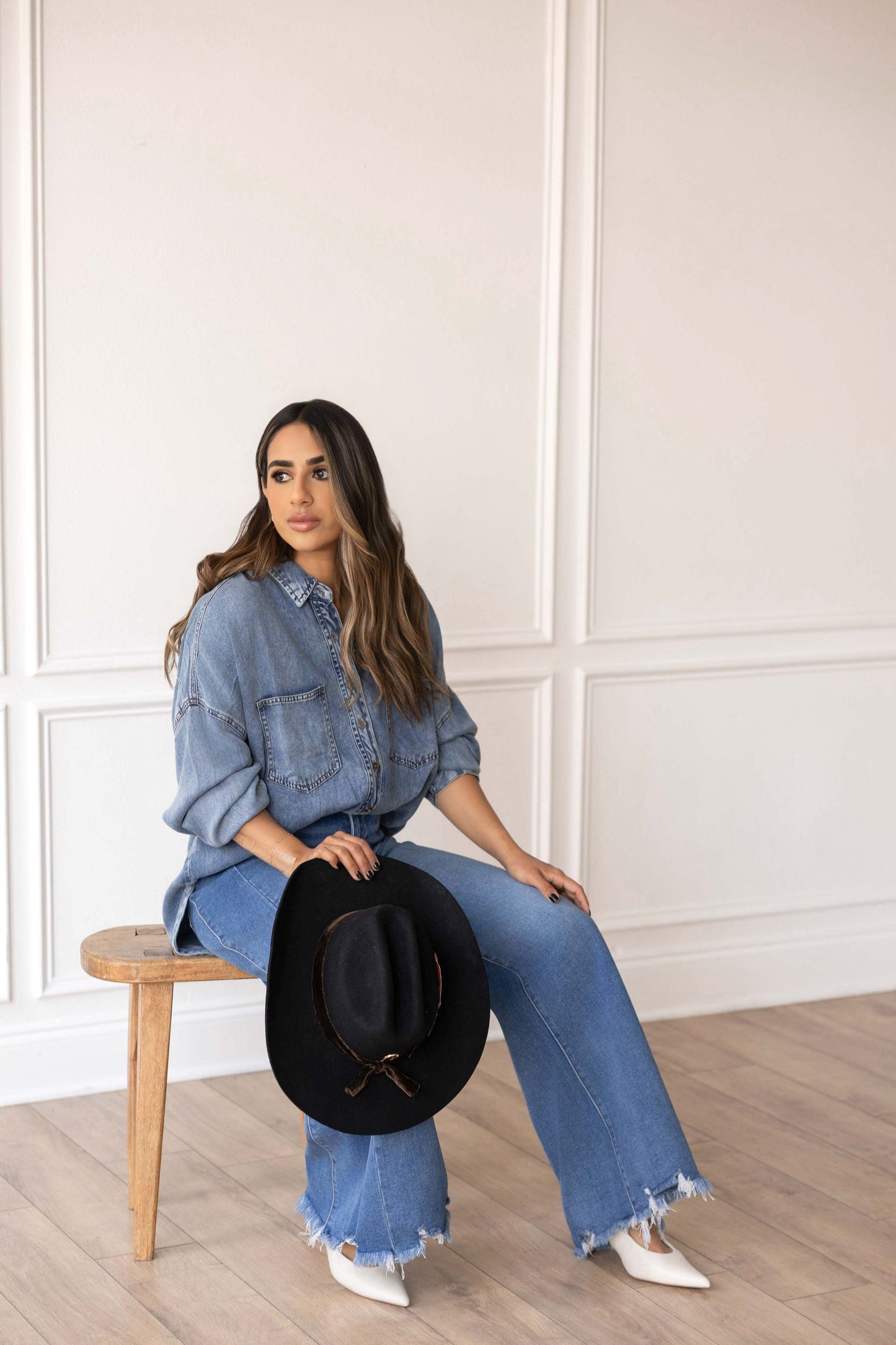 Oversized Denim Shirt