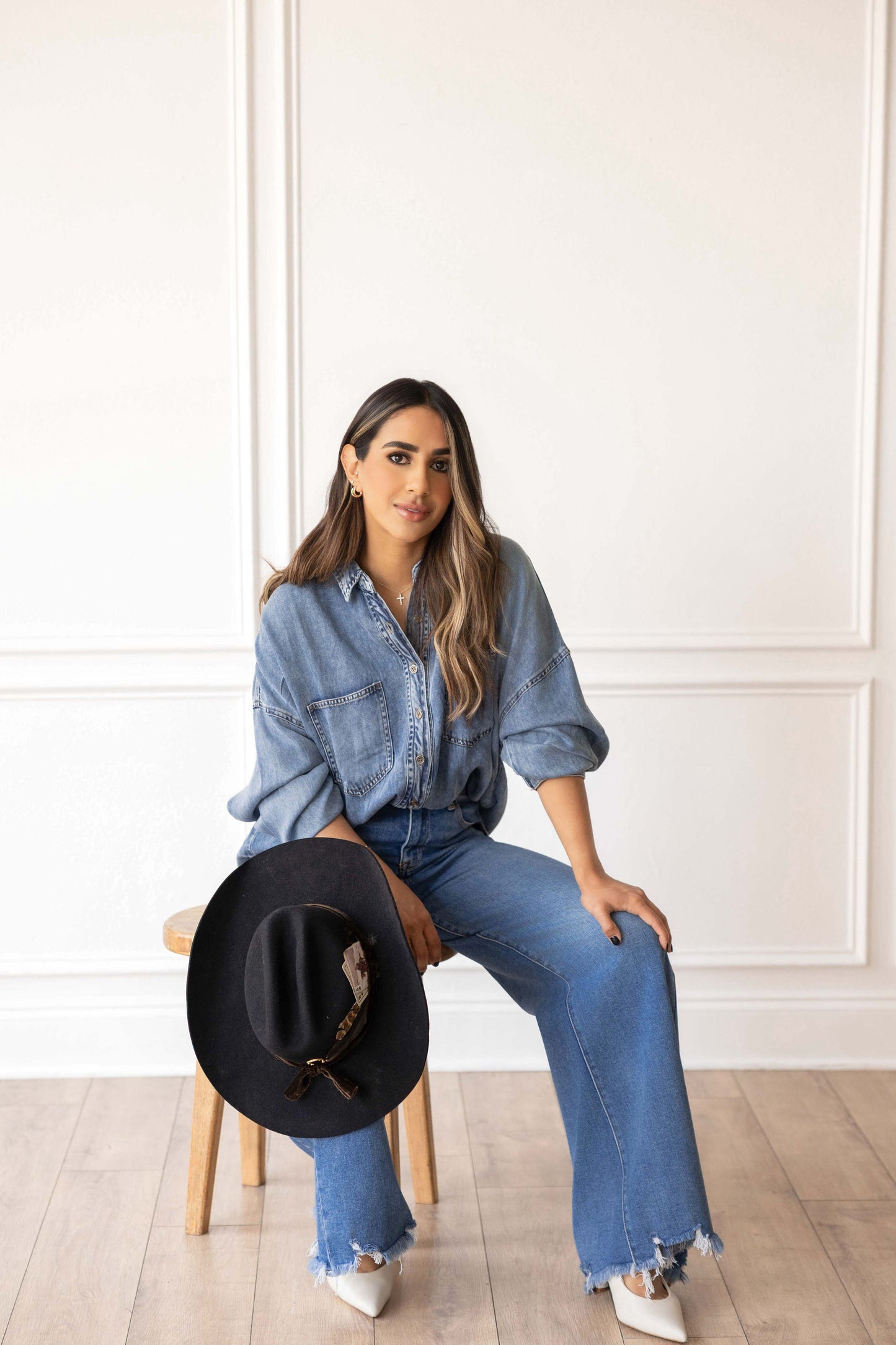 Oversized Denim Shirt