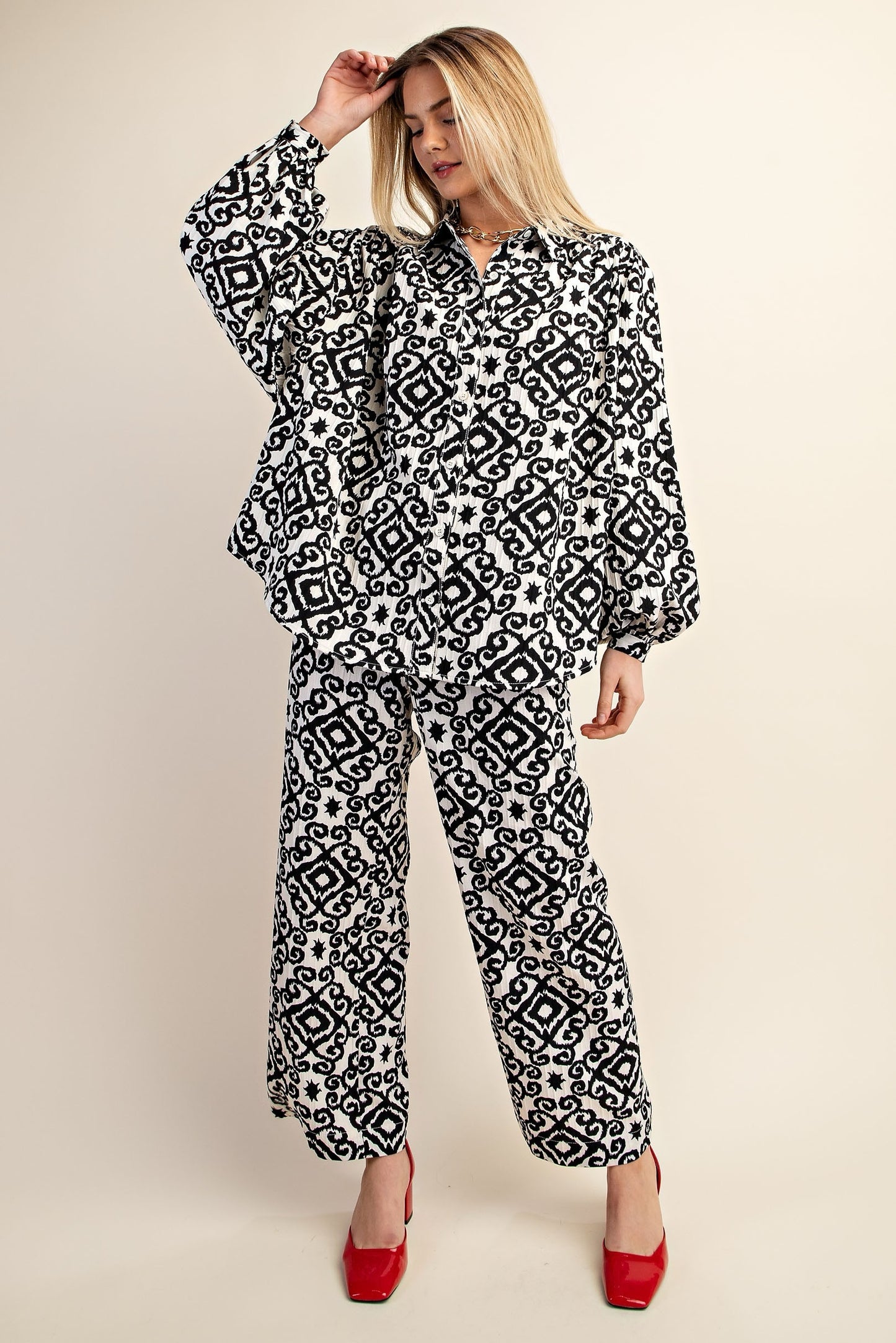 OVERSIZED TOP & PANT SET