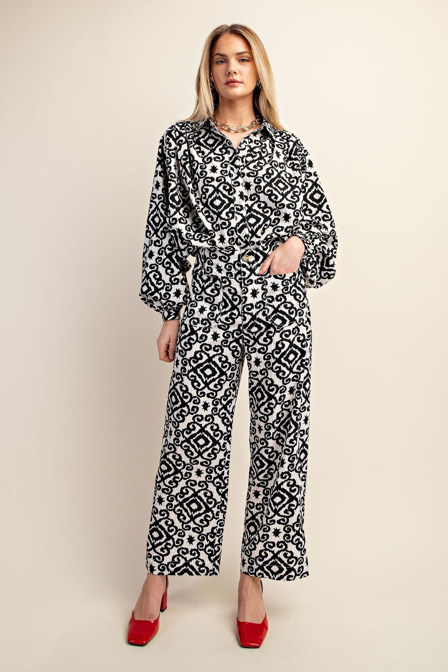 OVERSIZED TOP & PANT SET