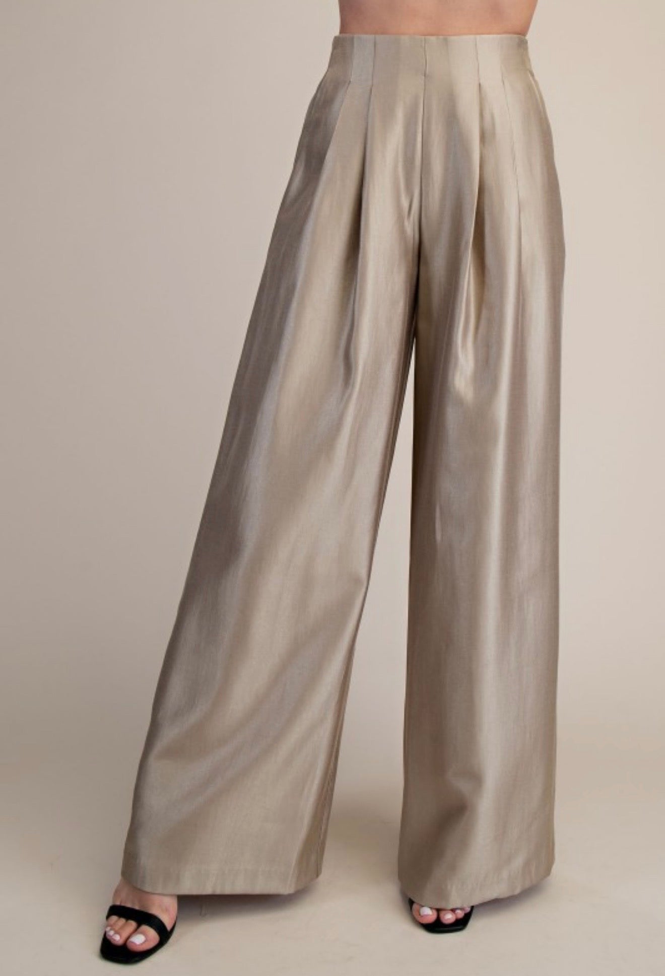 HIGH WAISTED WIDE PANTS