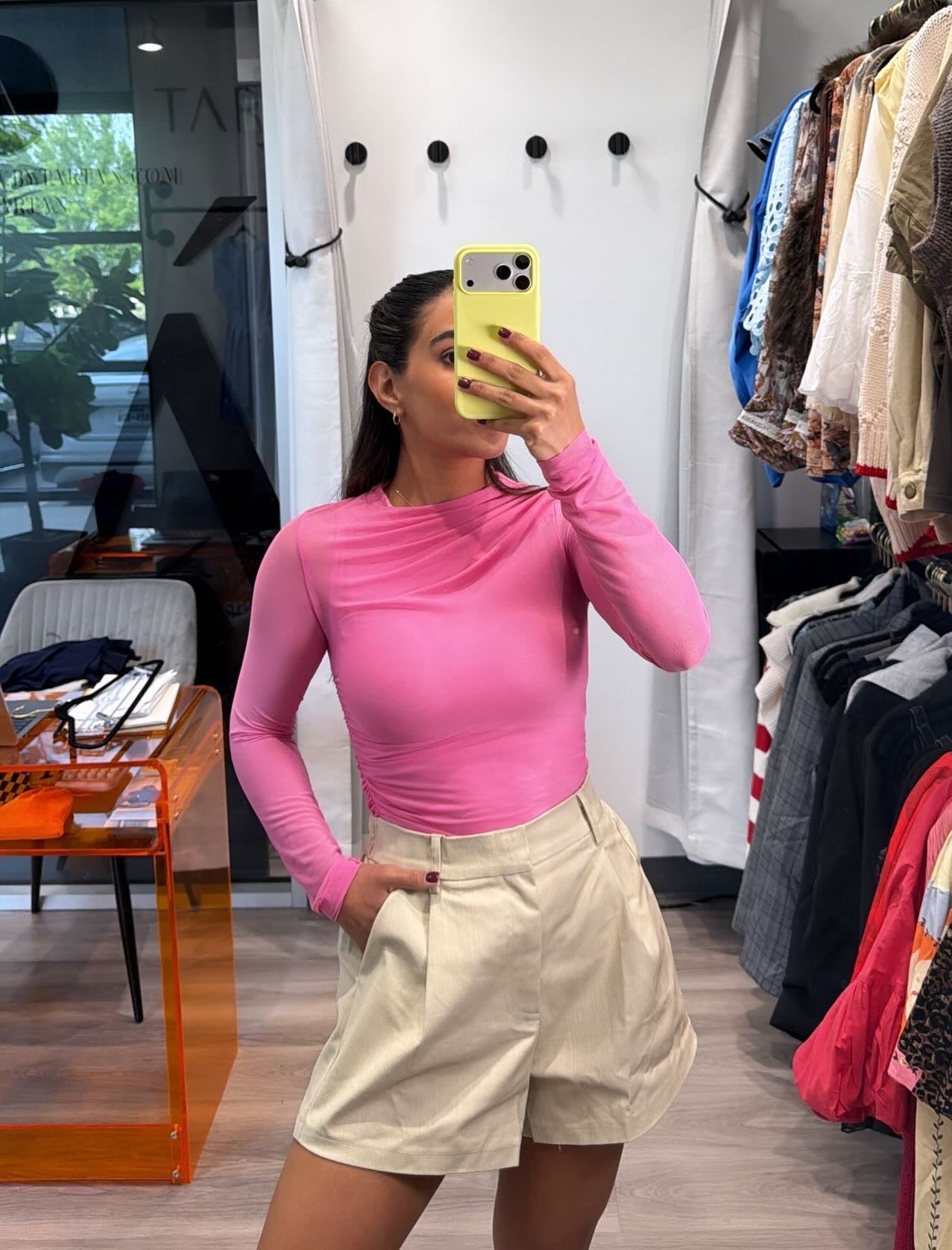 MESH PINK TOP
