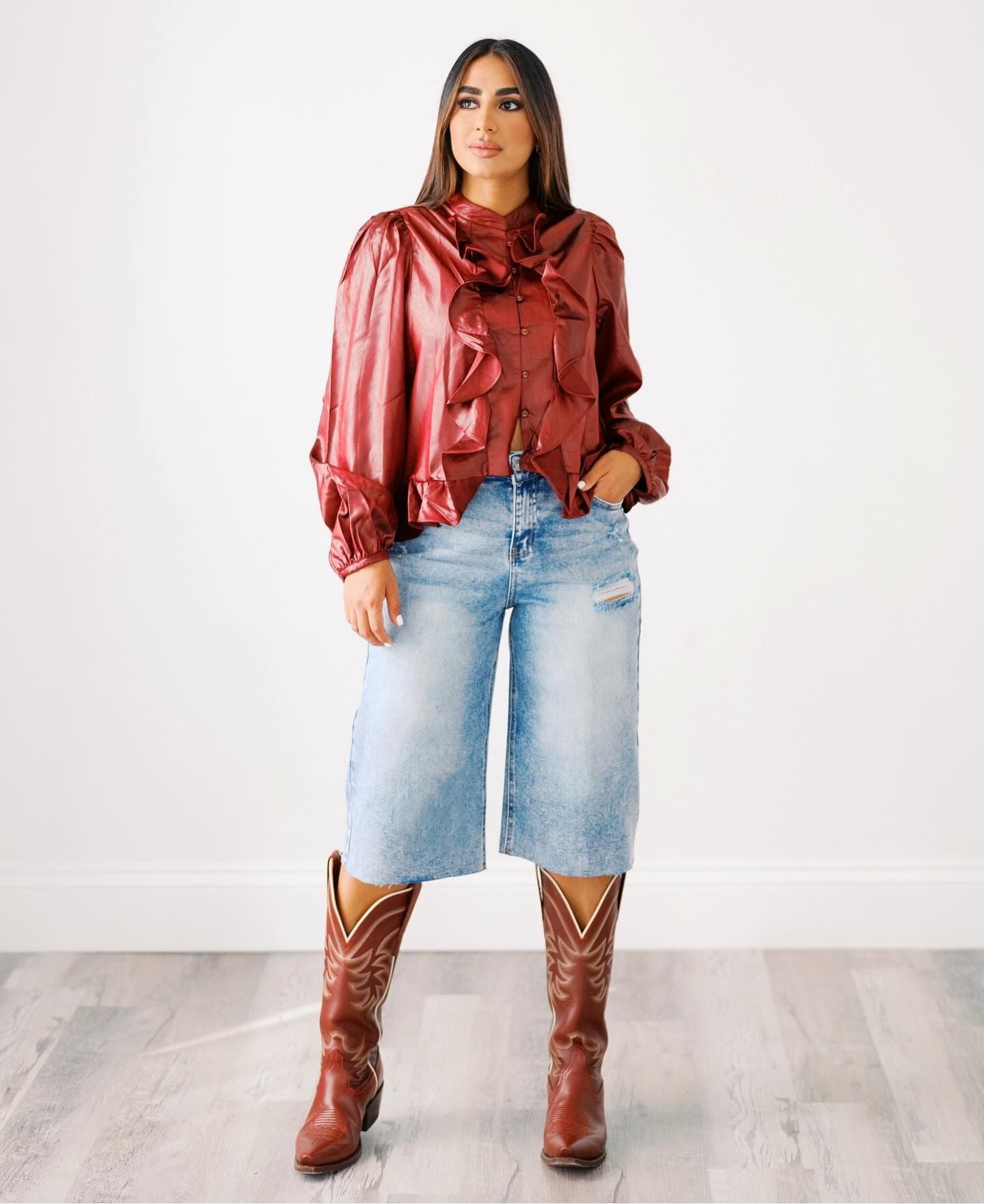 DENIM BERMUDAS