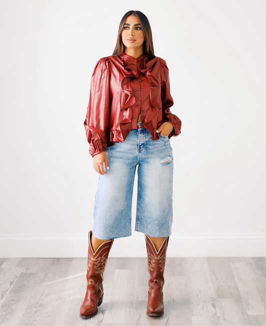 DENIM BERMUDAS