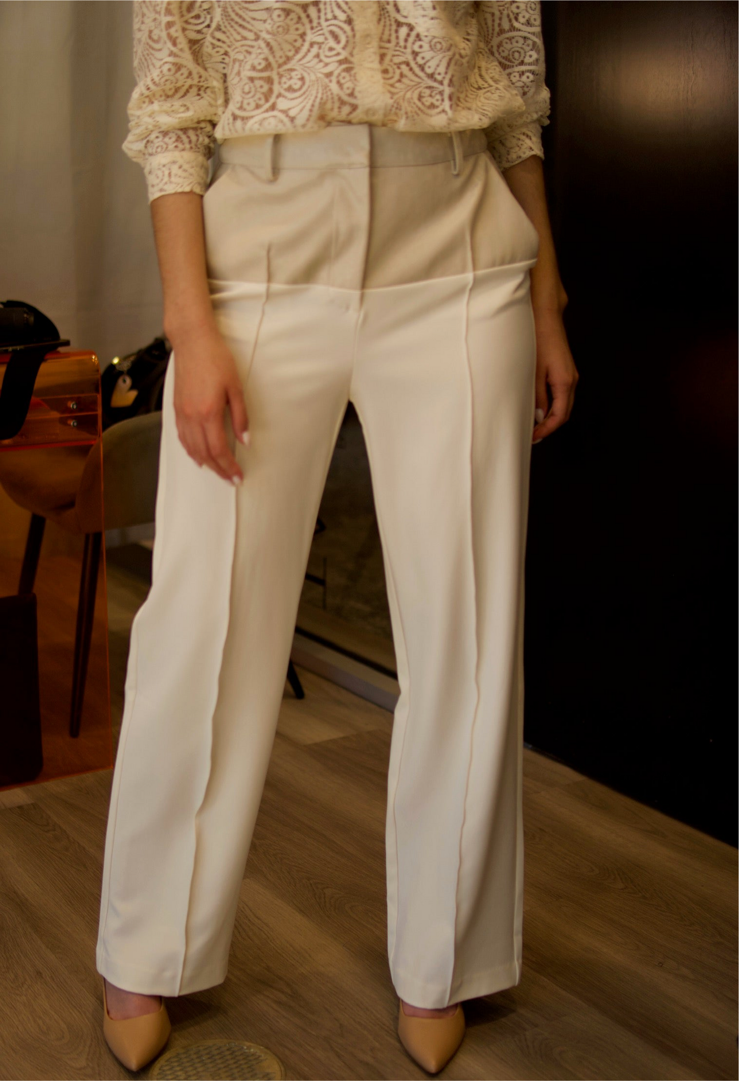 CONTRAST TROUSERS