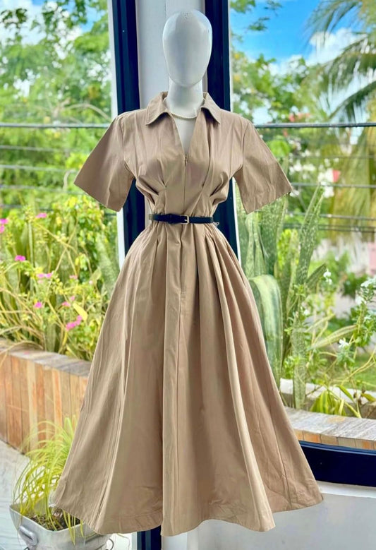 TAN DRESS