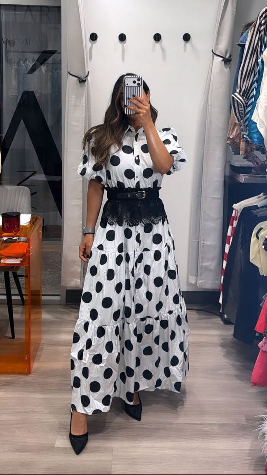 Polka Dot Maxi Dress